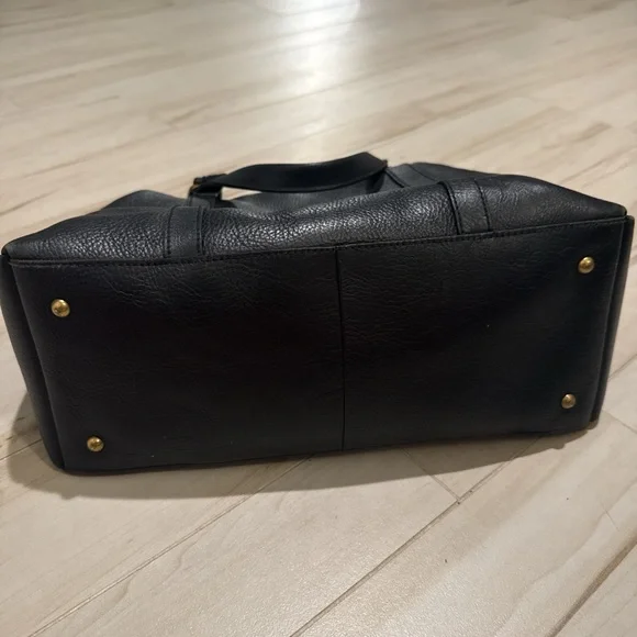 Madewell Black Leather Satchel Bag with Detachable Shoulder Strap - Picture 7 of 11